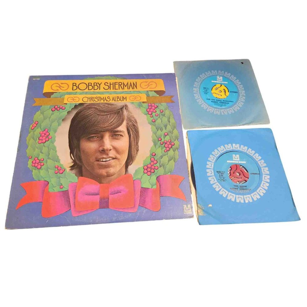 Bobby Sherman LP & 45 Lot Like new vinyl